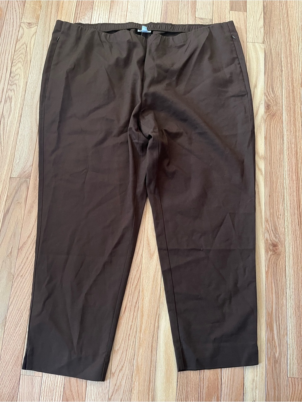 J Jill Brown Pull On Straight Leg Pants Plus 28 Minimalist Travel Capsule NWT
